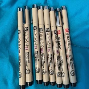 Pigma drawing pens